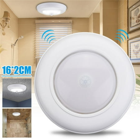 Wireless 17LED Cabinet Closet Light Ceiling Lamp Motion Sensor Battery Powered Ultra Bright 3825SMD for Porch Garage Stair Basement