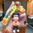 thumbnail image 1 of Llavero nuevo de dibujos animados de Anime Kawaii Slam Dunk Sakuragi Hanamichi, modelo de PVC, mochila escolar, colgante, juguetes para llaves, regalos para fanáticos de los niños, 1 of 4