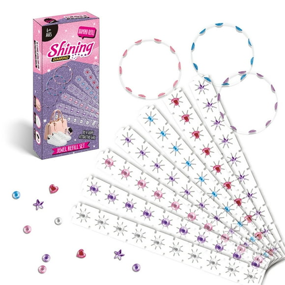 Tamponneur de Gemmes pour Cheveux, Machine à Paillettes pour Cheveux Rapide et Facile pour Femmes, Tamponneur de Bijoux pour Cheveux Bling Bling avec 10 Pcs 120 Gemmes - Charge, Clique, Bling! Cheveux, Mode, n'Importe Qui!