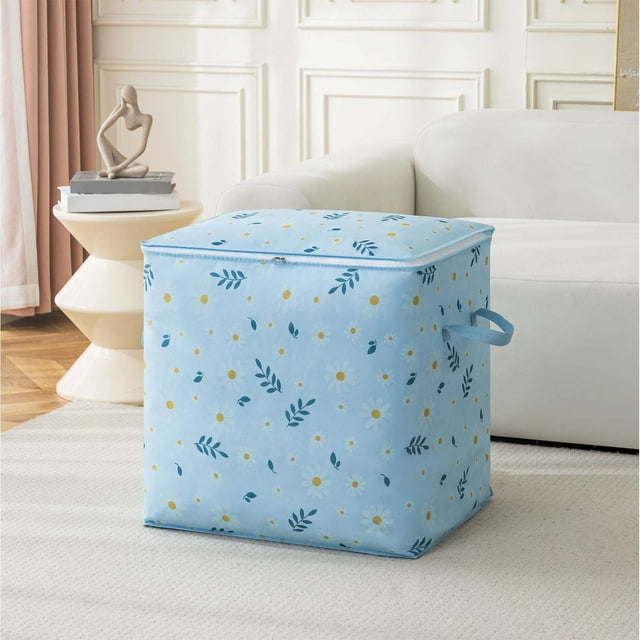 Xihbxyly Bolsa de Almacenamiento Extragrande, Cierre de Doble Cremallera, Asa Reforzada, Diseño Compacto, Multiusos, Ideal para Dormitorio, Armario y Garaje, Gran Capacidad, 3 Tamaños Disponibles.