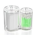 thumbnail image 2 of POINTERTECK Acrylic Cotton Swab & Pads Container Organizer For Your Makeup & Stoarge Needs, 2 of 5
