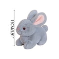 thumbnail image 3 of Loespoir Rabbits Plushs Toys, Cute Little White Rabbits Dolls, Cute and Playful Designs, for Halloween Decorations and Gifts, 5.9", Gray, 3 of 4