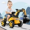 Keepfit Children's Electric Car, Electric Excavator With Electric Arm With Light Music