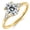 Yellow, variant on Moissanite Engagement Ring for Women Oval Cut 7*9mm 925 Sterling Silver Plated White Gold Wedding Promise Ring April Birthstone Valentine's Day Mother's Day Anniversary Christmas Gift for Her Size 11