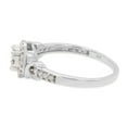 thumbnail image 4 of AFFY Halo Cluster Engagement Ring for Women, 0.25CT Round Moissanite Diamond|14K White Gold over Sterling Silver-4.5, 4 of 8