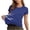 Dark Blue, variant on Short Sleeve Workout Tops for Women Breathable Lightweight Quick Dry Athletic Tees Crewneck Base Yoga Gym Shirt (S, Blue)