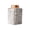White, variant on Loose Leaf Tea Flower Tea Canister Ceramic Small Tea Warehouse Metal Spiral Sealing Canister Square Vintage Small Tea Canisters