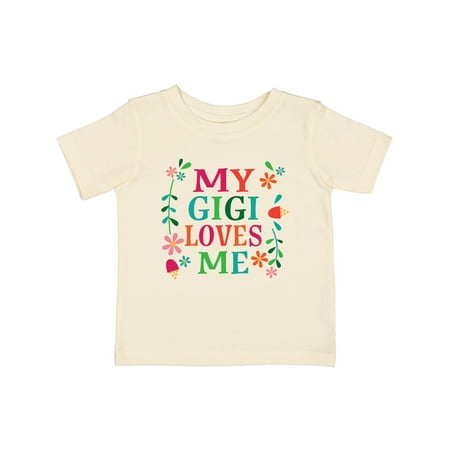 

Inktastic My Gigi Loves Me Girls Apparel Gift Baby Girl T-Shirt