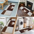 thumbnail image 5 of Collage Cowhide Washable Area Rug 2x6 111 Abstract Brown Seam Cow Leather Low-Profile Area Rugs with Non Slip Backing Indoor Floor Carpet for Entrance Living Room Bedroom Home Office, 5 of 9
