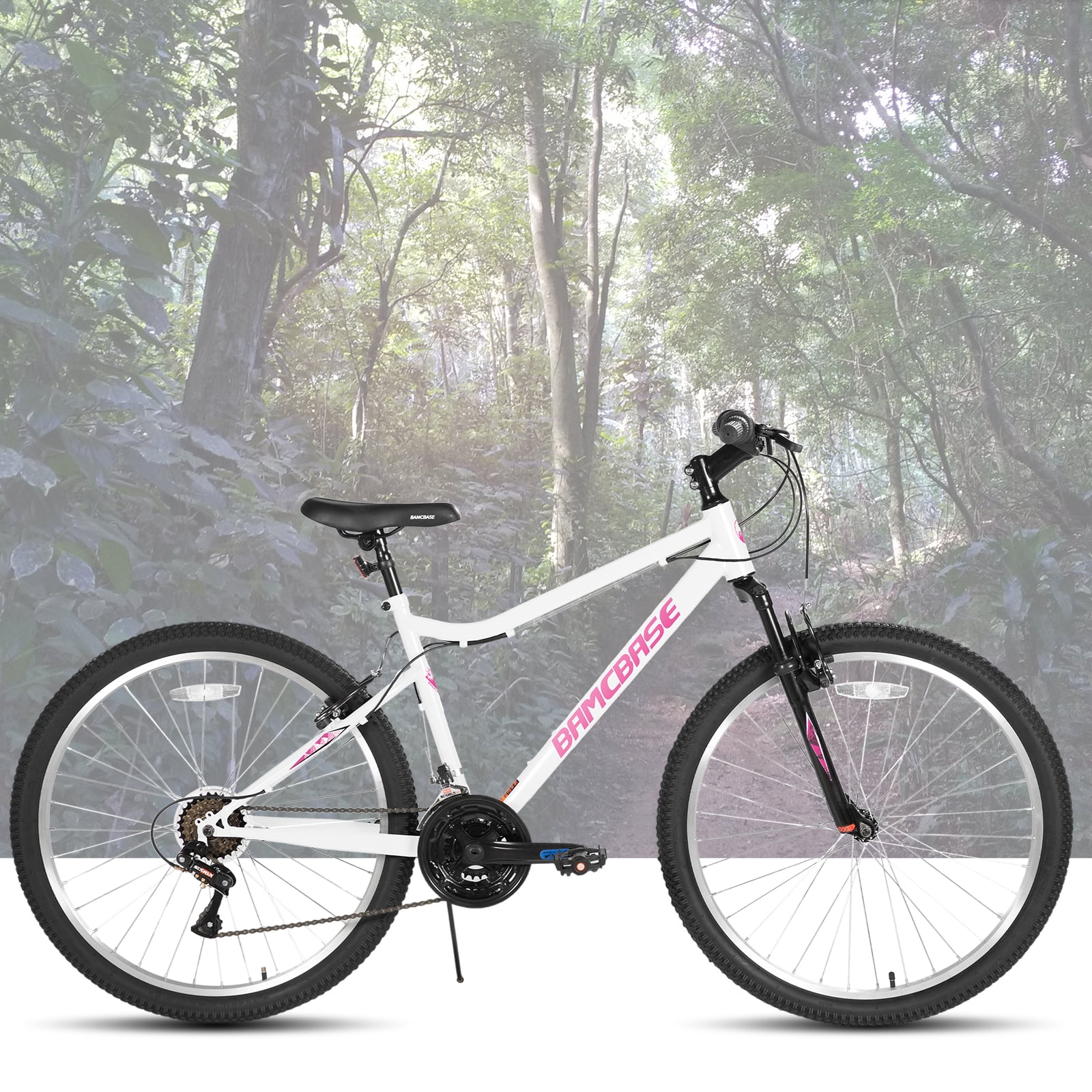 HILAND 26 inch Mountain Bike for Men Women, 18 Speeds High-Carbon Steel Frame, Sport Cycling MTB Bicycle for Adult
