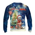 thumbnail image 2 of Merry Christmas and Happy New Year Santa Pitbull Holiday Xmas Winter 2025 All Over Print 3D Sweatshirt Unisex Merch Terrier Dog Lover - 00024, 2 of 6