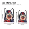 thumbnail image 2 of Kdxio Paisley2 Print Drawstring Backpack Bag,Waterproof Draw String Back Sack, Gym Drawstring Bags Swim Bag For Unisex, 2 of 5