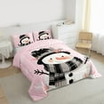 thumbnail image 3 of Castle Fairy Cute Winter Snowman Snowflake Full Size Comforter Sets 3-Piece for Boys Girls,Merry Christmas Bedding Comforter Set,Happy New Year Lightweight Bedding Sets,Ultra Soft Home Decor, 3 of 8
