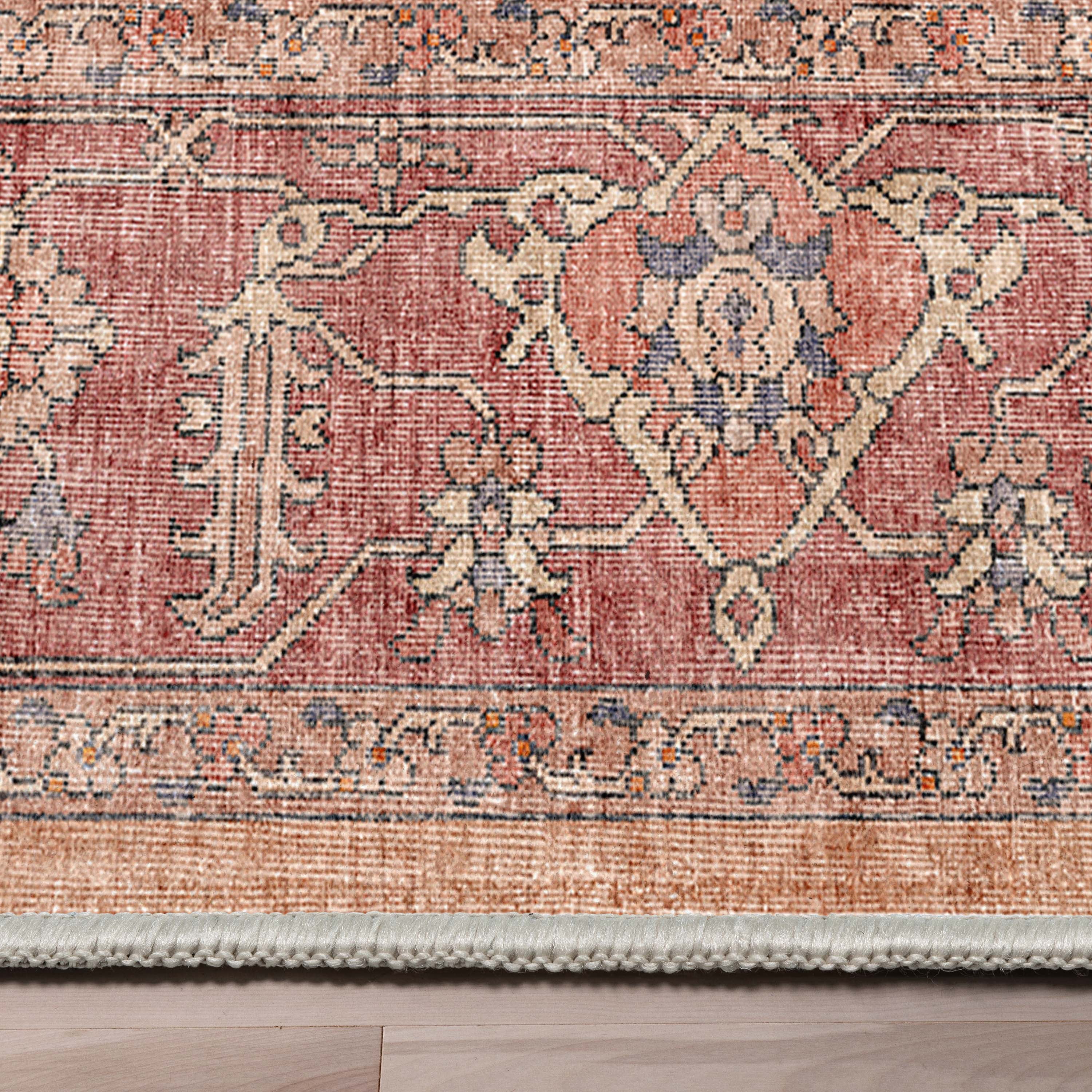 Well Woven Apollo Antigua Vintage Oriental Red Flatweave 7'7" x 9'10" Area Rug