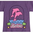 thumbnail image 3 of Barbie - Barbie Dolphin Logo - Girls Fitted Short Sleeve Graphic T-Shirt, 3 of 5