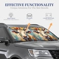 thumbnail image 5 of Yiaed Oil Painting Flower Cow Print Car Front Windshield Sun Shade,Foldable Anti-UV Car Sunshade for Front Window for Most Vehicles-Large, 5 of 5