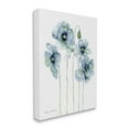 thumbnail image 2 of Stupell Modern Poppy Blooms Blue Abstract Botanical & Floral Painting Gallery Wrapped Canvas Print Wall Art, 2 of 5