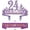 Purple, variant on EBE EmmasbyEmma 24th Birthday Sash and Tiara for Women - Fabulous Set: Glitter Sash + Fabulous Rhinestone Pink Premium Metal Tiara for Women, 24th Birthday Gifts for 24th Birthday Party