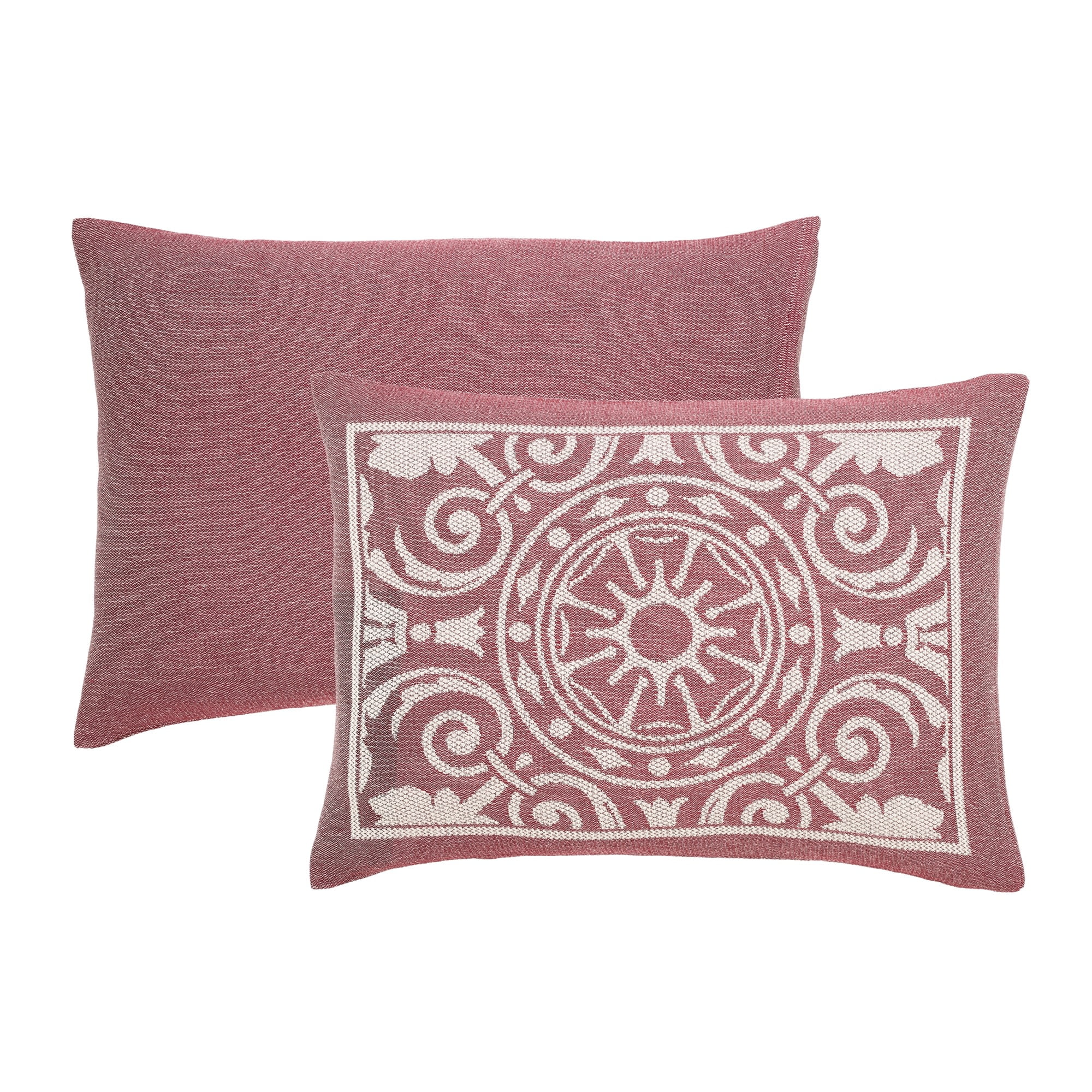 Superior 2-Piece Adalie Cotton Blend Berry Red Bedspread Set, Twin