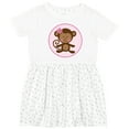thumbnail image 3 of Inktastic Monkey Girl Girls Toddler Dress, 3 of 5