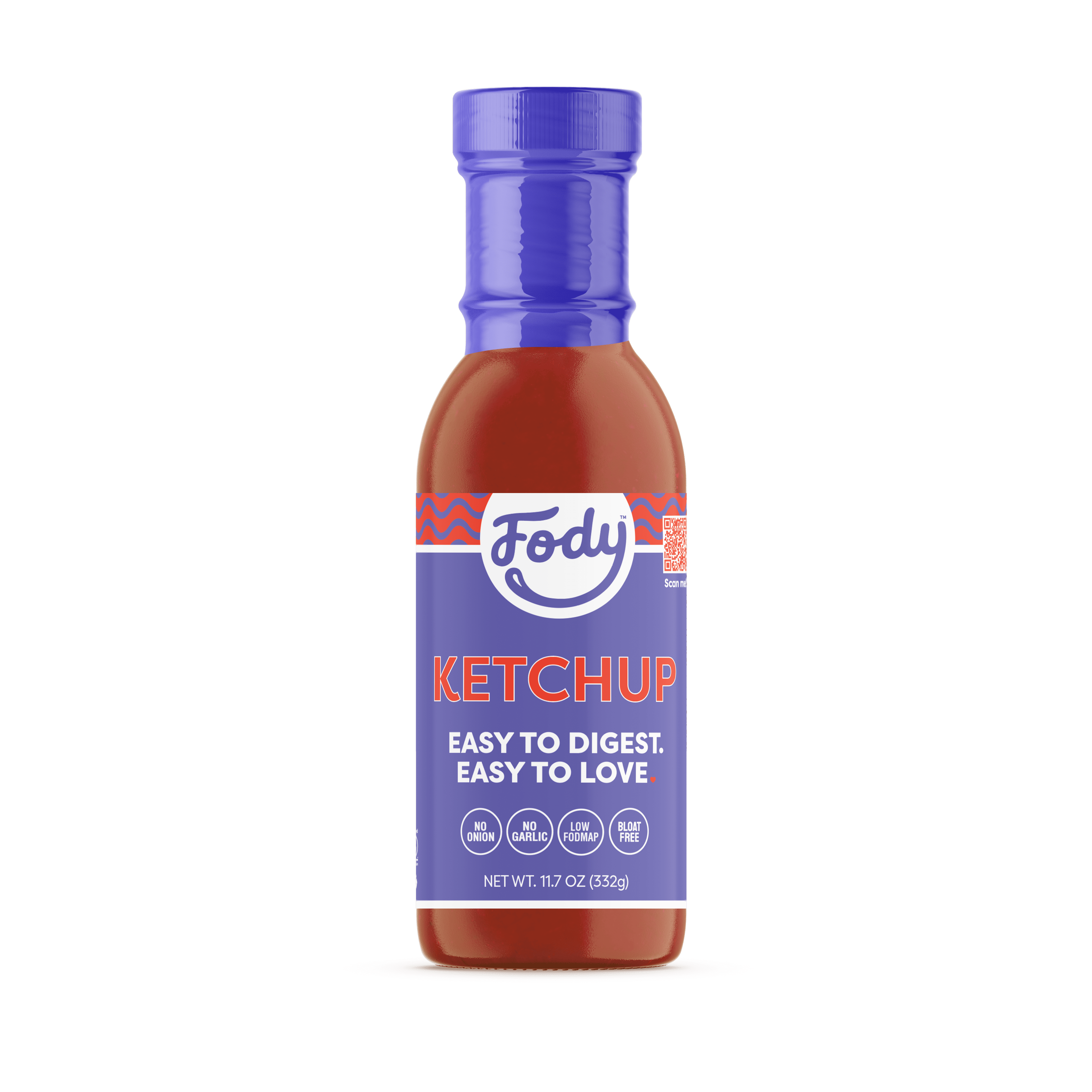 Fody GlutenFree Ketchup, 11.07 oz Bottle