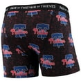 thumbnail image 3 of Men's Pair of Thieves Black Philadelphia Phillies Super Fit 2-Pack Boxer Briefs Set, 3 of 5