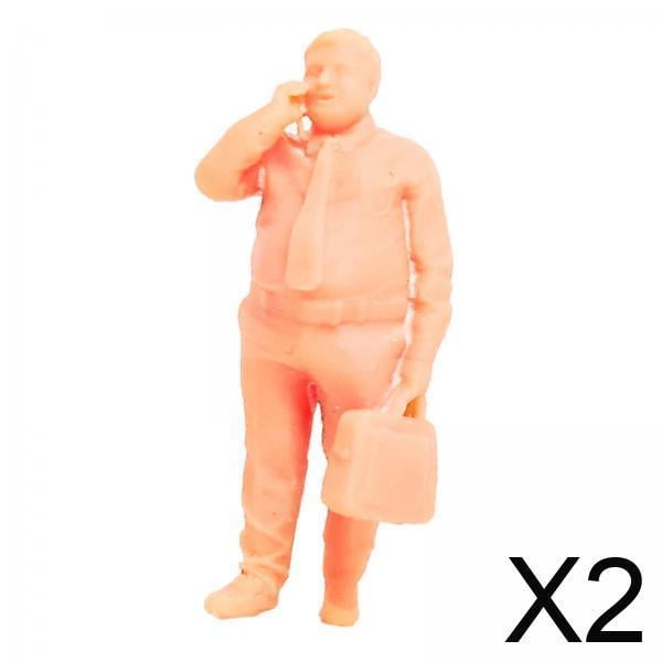 Figuras de personas,Modelo de figura sin pintar a escala 1/64 Modelo en miniatura,Figuras de trenes a escala 1:64 Figuras de diorama,Disposición del modelo en miniatura de figuras de personas