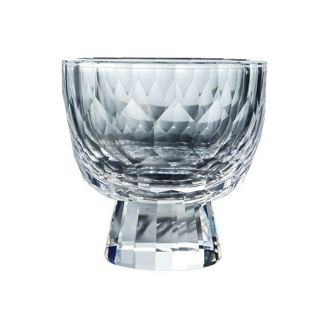 Small Clear Glass Tea Cups with Colorful Footed, Diamond Embossed Tea Tasting Cup Shot Glasses, 1.7oz/50ml