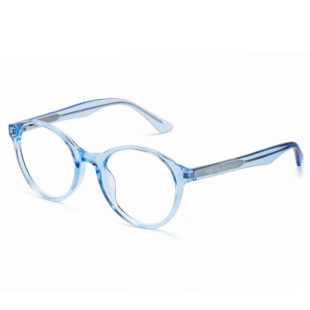 Cyxus TR90 Gafas redondas de luz azul Gafas de mujer Anti UV Eyestrain w / case Cyxus Style