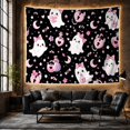 thumbnail image 6 of Spooky Mug and Ghost Pattern Tapestry Wall Hanging, 6 of 7