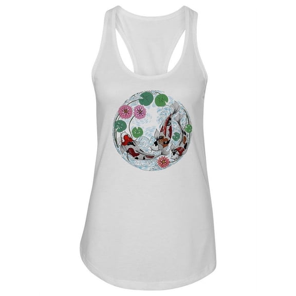 Koi Fish In Circle Tank Women -Image by Shutterstock, Female XX-Large