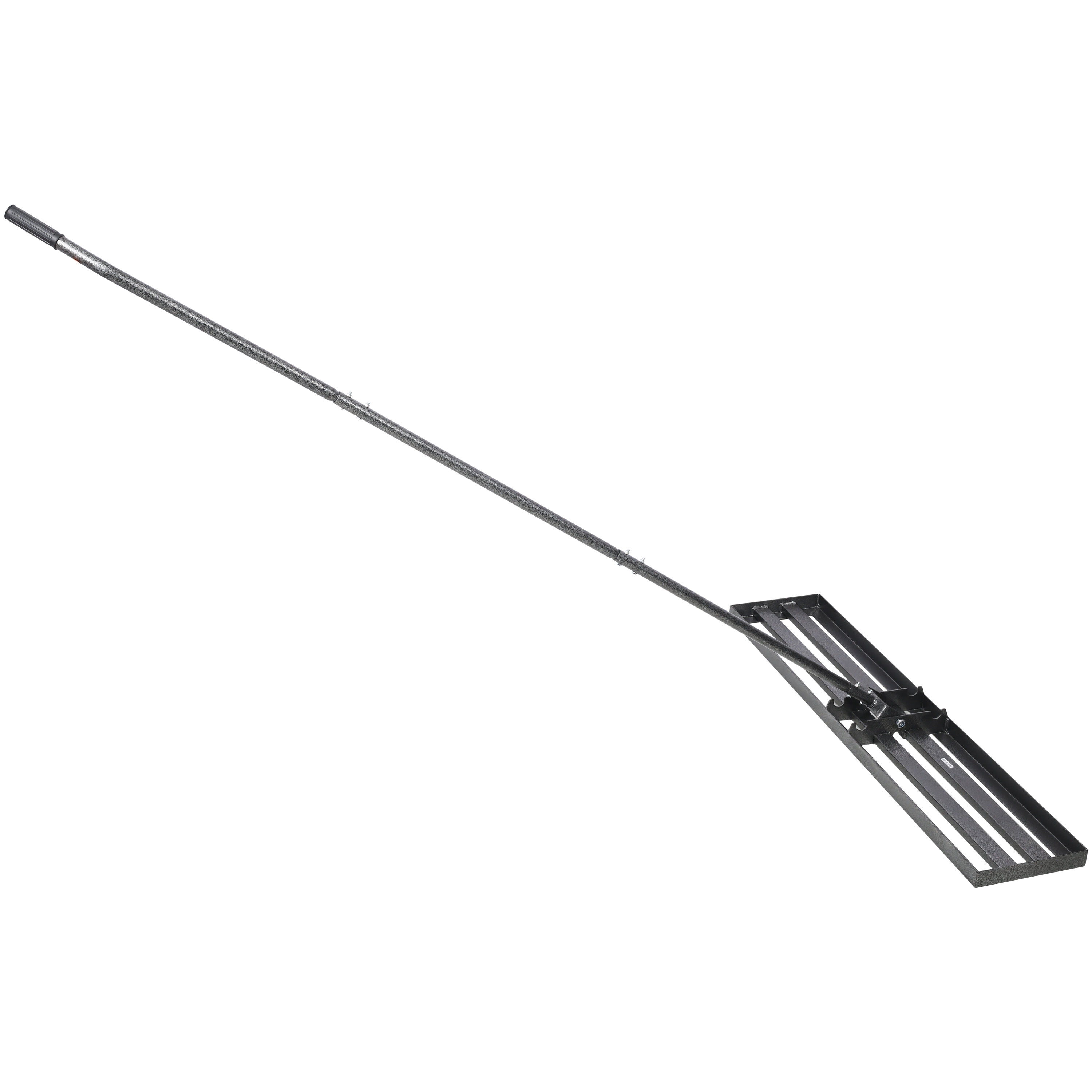 Lawn Leveling Rake, 48"x10" lawn Leveling Tool, Heavy Duty Effort Saving Lawn Level Tool, 7FT Steel Handle Lawn Leveler for Yard Garden Golf Course, Ease Level Soil Sand Dirt Surfaces and Fertilizer