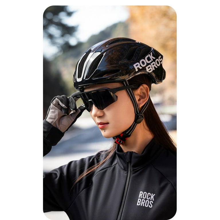 ROCKBROS Bicycle Helmet Men Women Cycling Helmet Road Bike Helmet 58-62 cm  Adjustable City Helmet All-Round Helmet Ventilation Unisex Adult