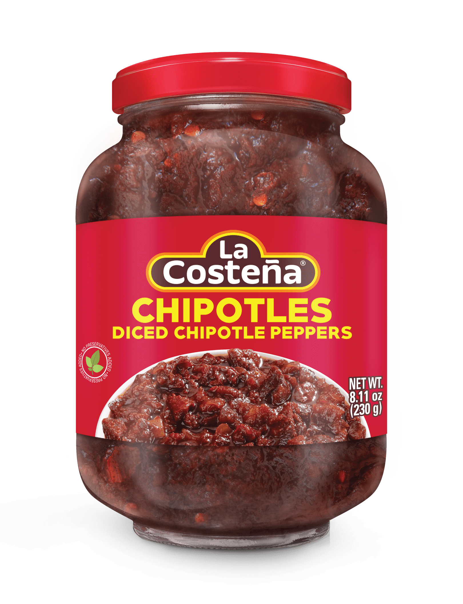 (4 pack) La Costeña Diced Chipotle Peppers, 8.11 oz