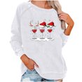 thumbnail image 1 of Birdeem Mode Femmes T-Shirt à Manches Longues Col Rond Imprimé Chandail en Molleton Blouse Tops, 1 of 1