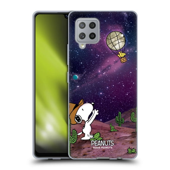 Head Case Designs Officially Licensed Peanuts Snoopy Space Cowboy Nebula Balloon Woodstock Soft Gel Case Compatible with Samsung Galaxy A42 5G (2020)