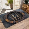 thumbnail image 2 of Bathroom Floor Mat 50 cm x 80 cm Visual Crystal Velvet Non Slip Water Absorbent Polyester Entryway Foot Mat, 2 of 6