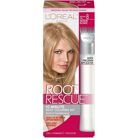 L'Oreal Paris Root Rescue 10 Minute Root Coloring Kit, Medium Blonde 1 ea (Pack of