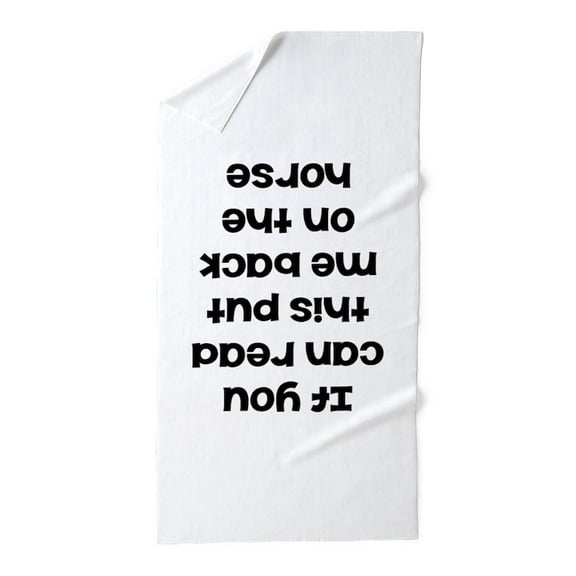 CafePress - If You Can Read This Put Me Back On Th - Large Beach Towel, Soft 30"x60" Towel with Unique Design