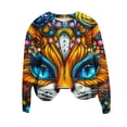 thumbnail image 4 of Moxiu Mardi Gras Sweatshirt Women Funny Carnival Themed Mask Graphic Shirt Orleans Festival Crewneck Pullover Casual Long Sleeve Tops 2025 Yellow,M, 4 of 4