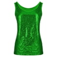 thumbnail image 5 of DuoJiaJ Women Sleeveless Glitter Sequin Tank Tops Vest Tops Glitter Camisole For Women Girl Women’s Casual Ribbed Knit Tank Tops, 5 of 5