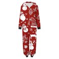 thumbnail image 7 of Odeerbi Christmas Onesie Pajamas for Family Holiday Sleep Jumpsuit Long Sleeve Family Christmas Pajamas Matching Sets Mom Printed Loungewear Jumpsuit Sleepwear Xmas PJs Set Red, 7 of 7