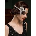 thumbnail image 2 of 1920s Headpiece for Women, Rhinestone Roaring 20s Great Gatsby Headband Art Deco Hair Accessories, 2 of 4