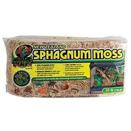 Zoo Med New Zealand Sphagnum Moss Terrarium Substrate, 5.28 Oz