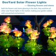 thumbnail image 2 of PUCACHI Solar Garden LED Lights with Luminous Flowers and Stems, Upgraded Solar Panel for Garden Decoration, Yard Decoration and Gift for Mother (2 Pack), 2 of 6