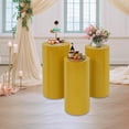 thumbnail image 6 of 3 Pcs Cylinder Stands for Party, Metal Cylinder Pedestal Stand, Cake Flower Table Display Pillars for Wedding Birthday Party Art Decor, 6 of 10