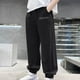 thumbnail image 2 of Odeerbi 4-13 Años Niños Hielo Seda Pantalones de Verano Workout Deportes Atlético Jogger Pantalones Cintura Elástica Suelta Joggers, 2 of 4