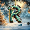 thumbnail image 1 of Adornos navideños, adornos navideños, regalos navideños, árbol de Navidad acrílico 2D, colgante de 26 letras, regalo decorativo, colgantes para fiestas navideñas familiares., 1 of 5