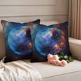 thumbnail image 2 of Outdoor Pillow Covers Mysterious Planet Outer Space Waterproof Pillow Cases 24x24 Set of 2, Modern Abstract Art Throw Pillow Cover Pillowcase for Patio Balcony Couch Garden, 2 of 9
