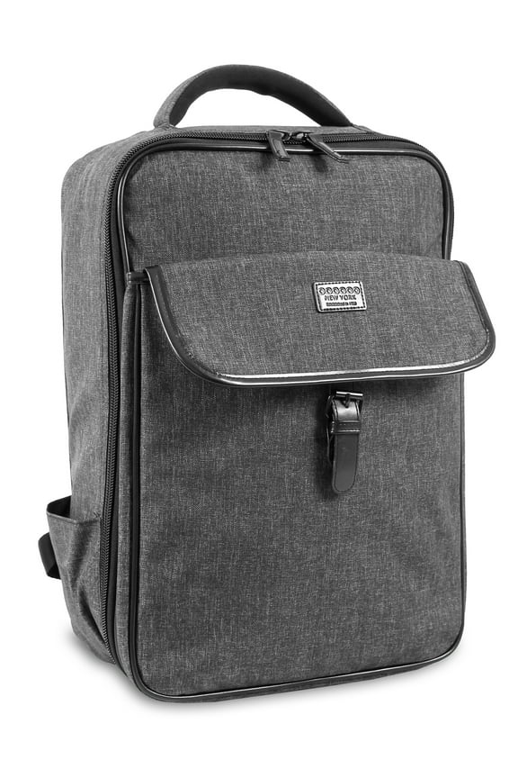 J World Class 18" Backpack with Laptop sleeve for School and Office, Black